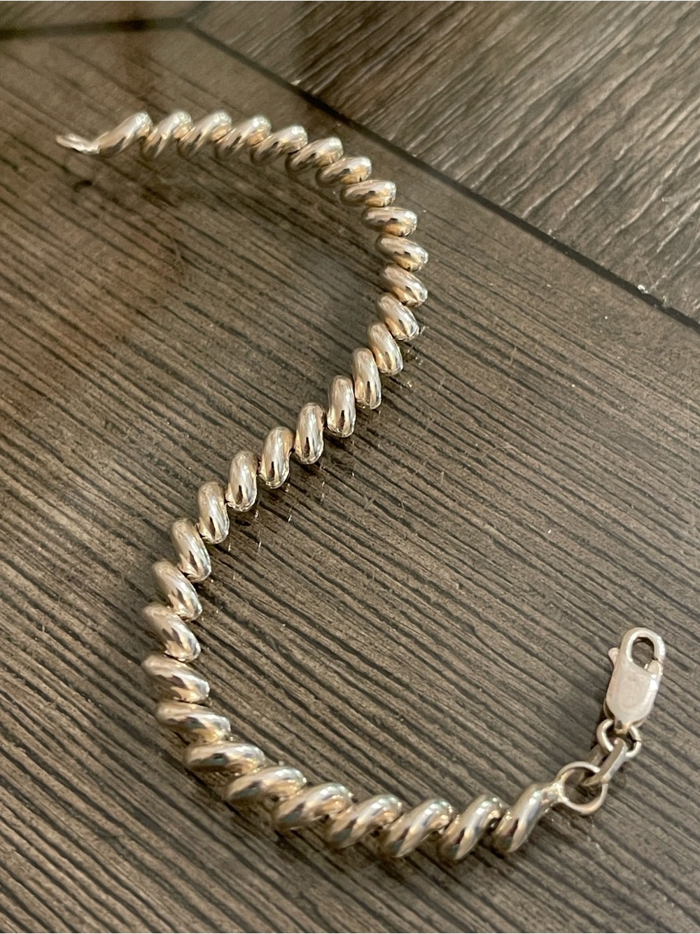 ATI Sterling Silver 925 Italy 7" Petite San Marco Bracelet 7.1 Grams - Picture 13 of 17